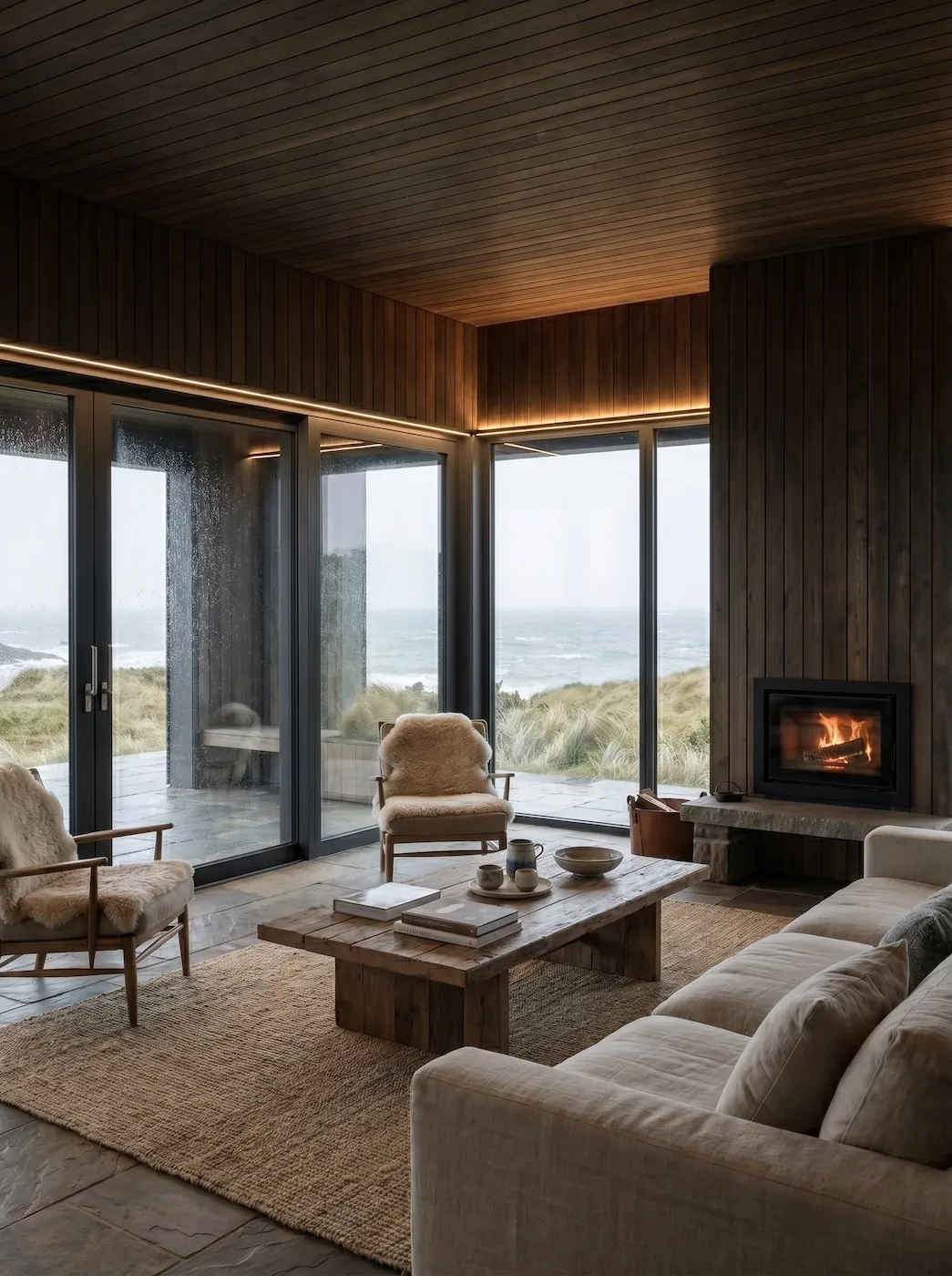 The Coast, a weather-aware modular home on an exposed coastal site.