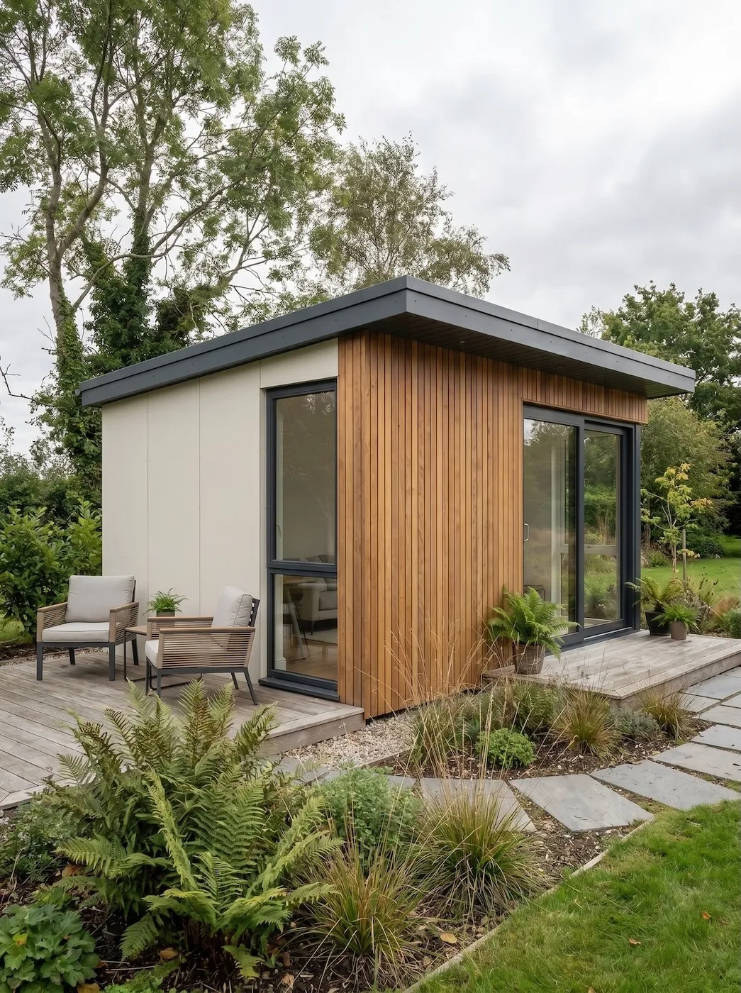 The Studio Nest, a compact premium modular garden building.